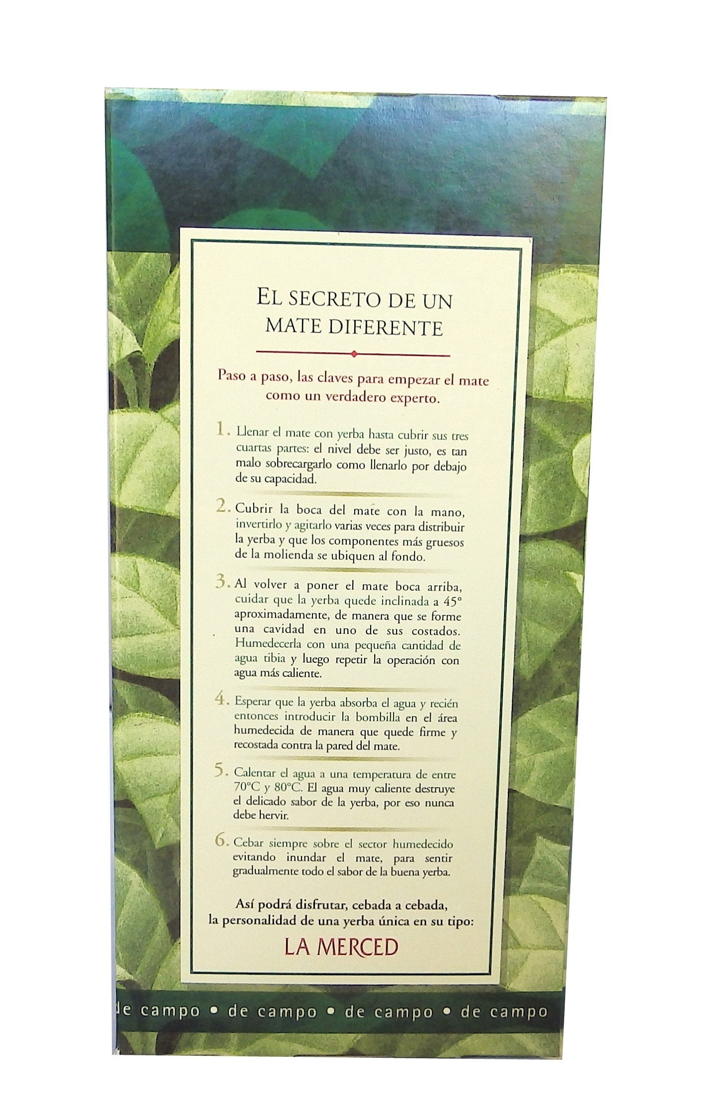 La Merced De Campo Yerba Mate 500 g (1.1 lb) 6 units