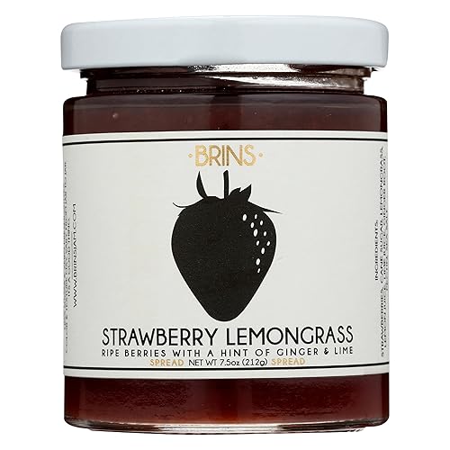Brins Jam Strawberry Lemongrass, 7.5 OZ