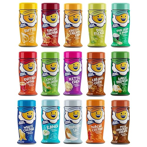 Kernel Seasons Popcorn Flavors Variety Pack of 15 Flavors