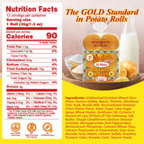 Martins Slider Potato Rolls - 3” Non GMO Mini Hamburger Buns - Golden Hue, Soft & Sweet, Made with Nonfat Milk, Wheat Flour & Cane Sugar - Perfect