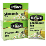 Herbacil Chamomile Tea, Herbal Blend Made with Chamomile Flowers, Caffeine-Free, All Natural, 3-pack of 25 bags per box (75 Tea Bags), 0.88 oz Each