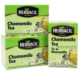 Herbacil Chamomile Tea, Herbal Blend Made with Chamomile Flowers, Caffeine-Free, All Natural, 3-pack of 25 bags per box (75 Tea Bags), 0.88 oz Each