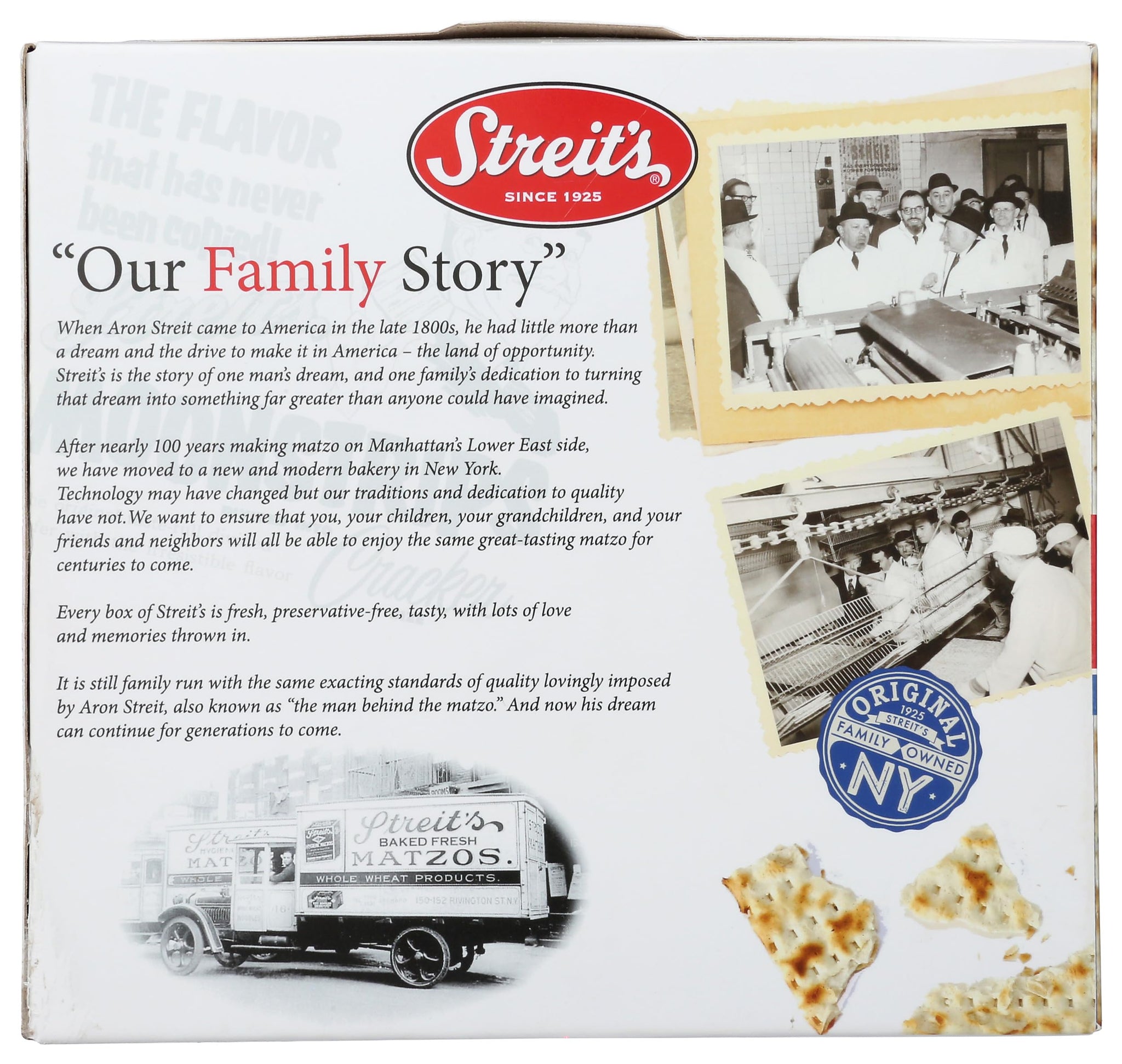 Streits Unsalted Matzo, 11 Ounce