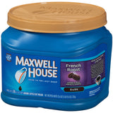Maxwell House French Roast Dark Roast Ground Coffee (25.6 oz Canisters, Pack of 2)