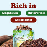 Food to Live Sweet Cacao Nibs with Coconut Sugar, 1.5 Pounds - Lightly Sweetened with Coconut Sugar, Raw, Non-Irradiated, Great for Snacking, Baking & Smoothies. High in Antioxidants. Vegan, Kosher, Bulk