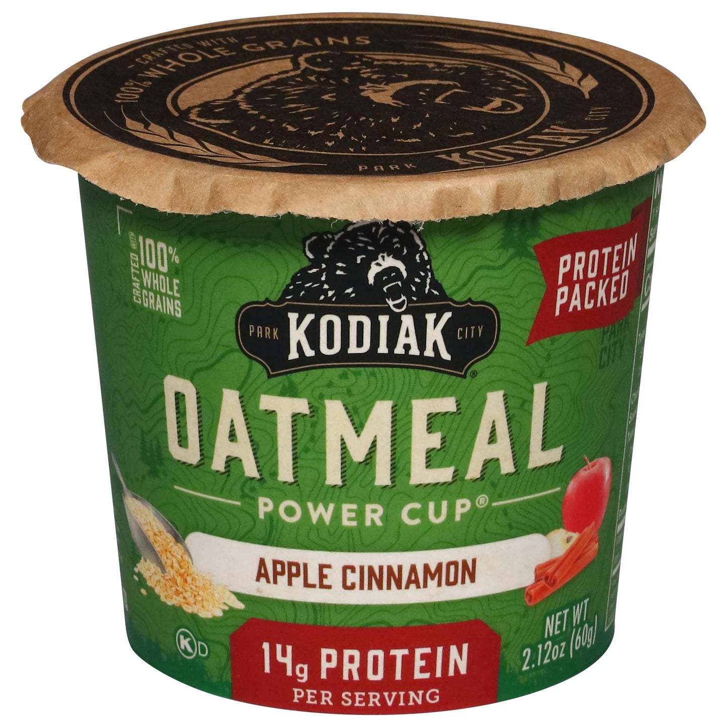 Kodiak, Apple Cinnamon Oatmeal In A Cup, 2.12 Ounce