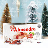 Authentic Creamy Almond Turron with Guava By El Almendro, Soft Traditional Spanish Nougat Candy, Turrón Blando Con Guayaba, Gourmet Mediterranean