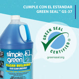 Simple Green 11301 Clean Building Glass Cleaner Concentrate, Unscented, 1gal Bottle (Case of 2)