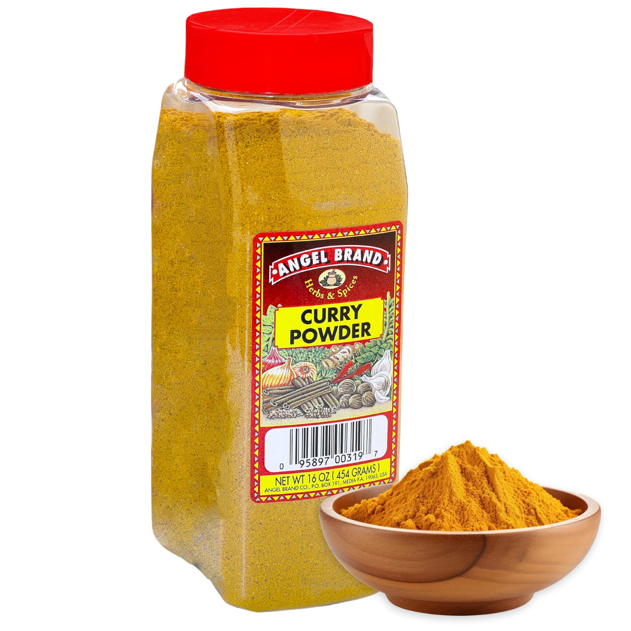 Angel Brand Curry Powder - Authentic Jamaican Curry Blend for Bold Flavor and Versatile Cooking - Perfect for Meats, Vegetables, Sauces, and More