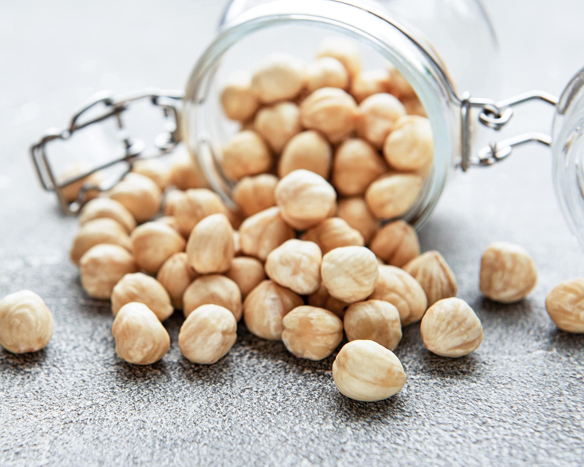 Organic Raw Blanched Hazelnuts, 1 Pound - Non-GMO Filberts, No Skin, Unsalted, Unroasted, Vegan, Bulk Nuts. Good Source of Protein. Great for Desserts