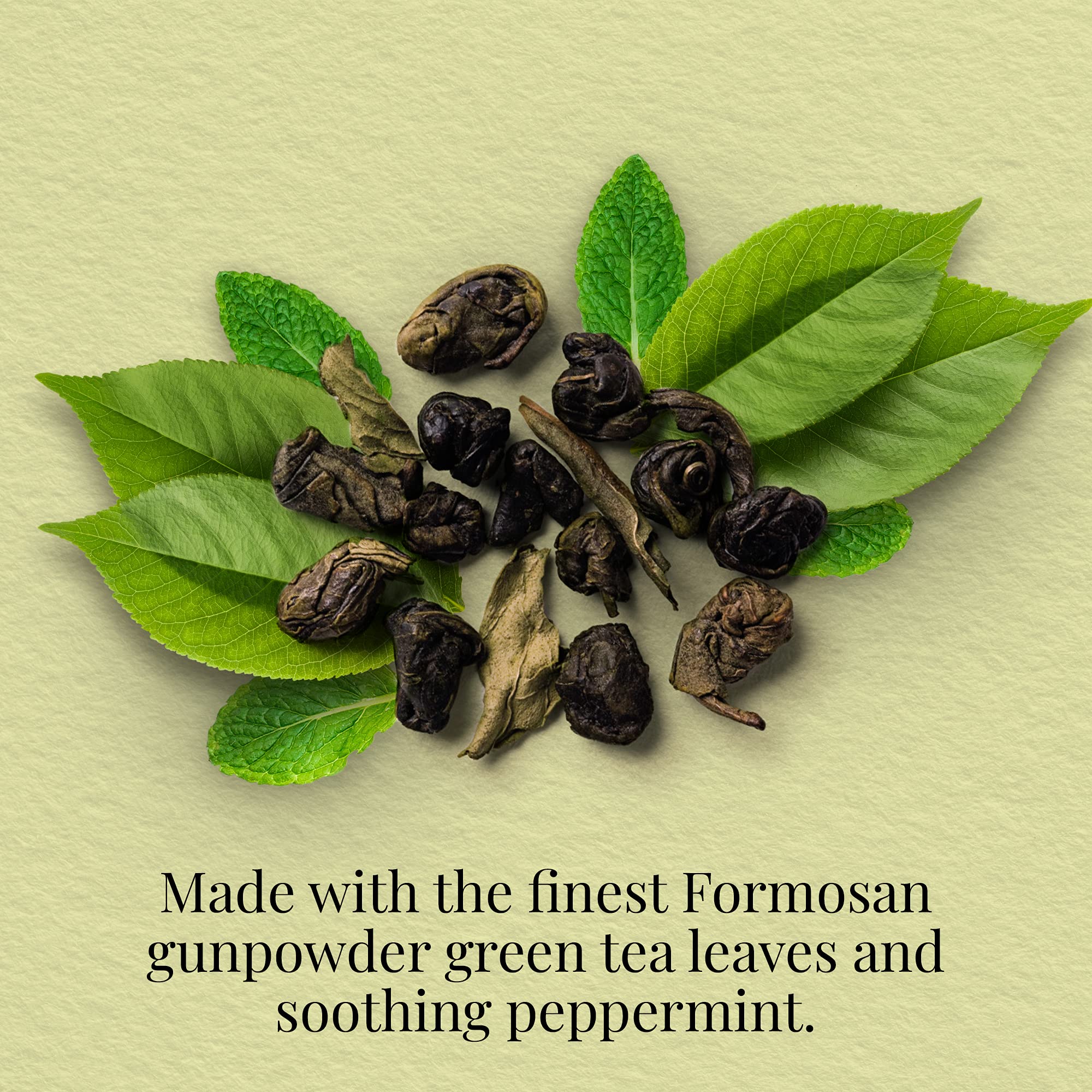 The Republic of Tea Moroccan Mint Green Full-Leaf Loose Tea 5.1 Oz Tin Steeps 50 Cups | Caffeinated