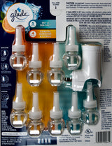 Glade Scented Oil Refills - 5 Sky & Sea Salt + 4 Sunshine Citrus + 1 Warmer