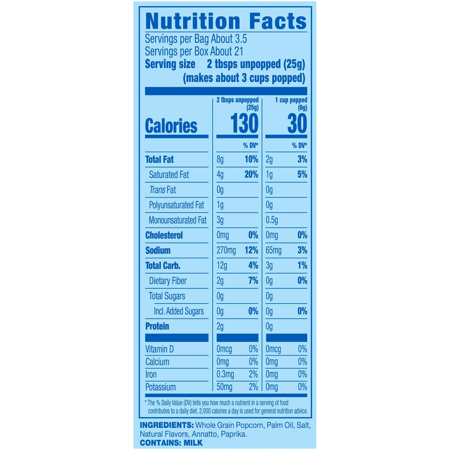 Pop Secret Extra Butter Microwave Popcorn 6ct (3.2oz Bags), 19.2oz Box (Pack of 1) - Microwave Popcorn, Non-GMO Popcorn, Extra Buttery Popcorn