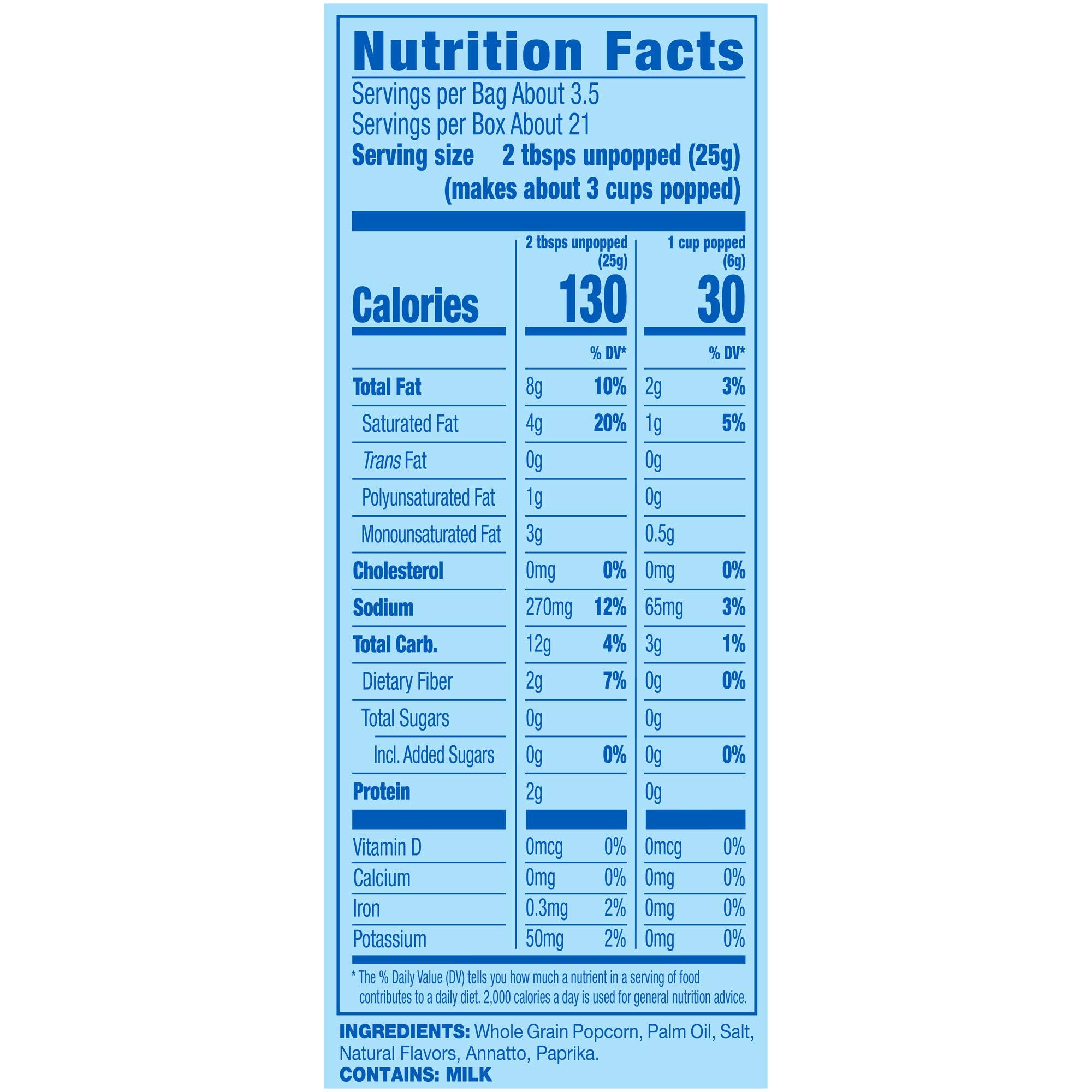 Pop Secret Extra Butter Microwave Popcorn 6ct (3.2oz Bags), 19.2oz Box (Pack of 1) - Microwave Popcorn, Non-GMO Popcorn, Extra Buttery Popcorn