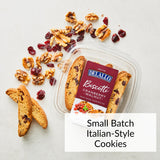 DeLallo Cranberry Walnut Biscotti, (4 Pack) Authentic Italian Recipe, Small Batch Twice Baked Cookies, Non-GMO, Kosher Italian Biscuits, Made with All