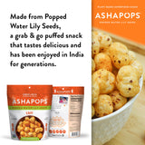 AshaPops Chili Flavored Popped Water Lily Seeds, 1 oz (Pack of 1) - Gluten-Free, Vegan, Paleo, Nut-Free, Corn-Free, Soy-Free, Non-GMO, Delicious