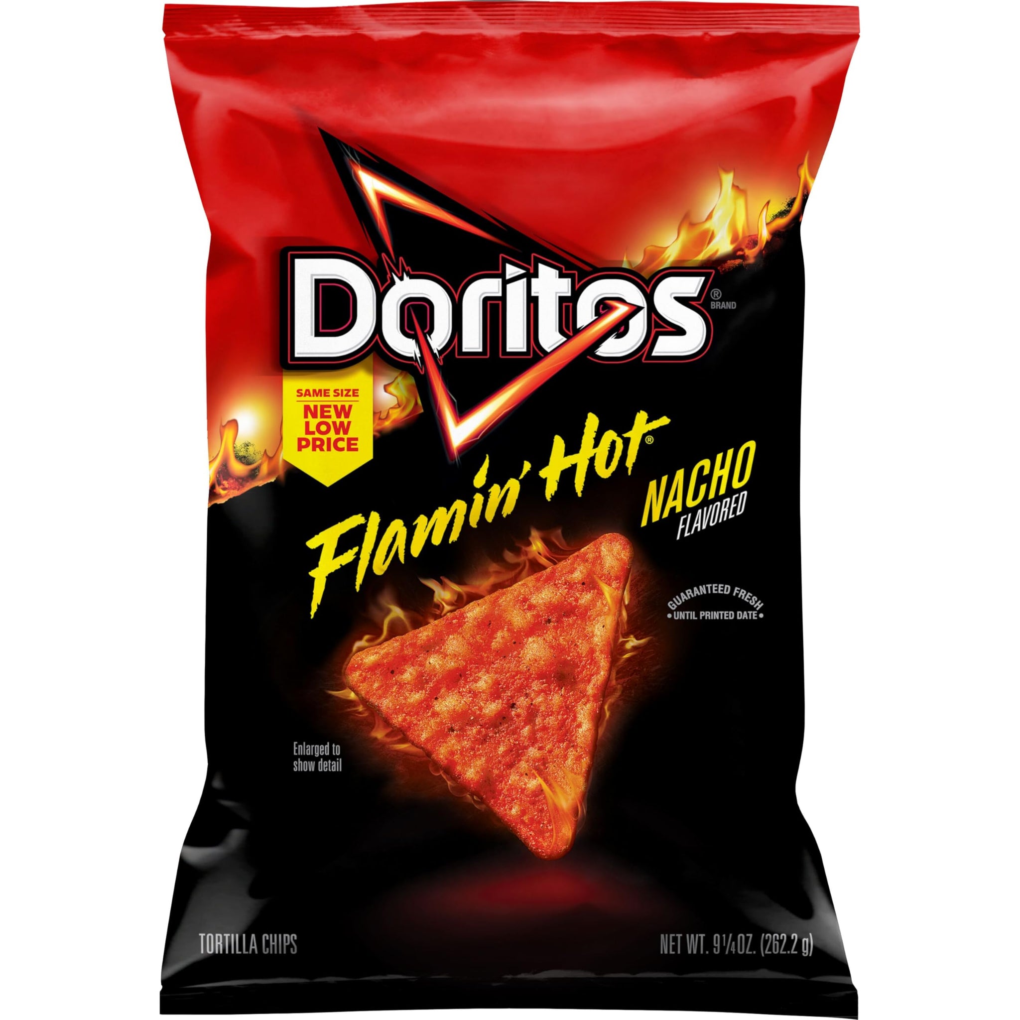 Doritos Tortilla Chips Flamin' Hot Nacho, 9.25 Oz