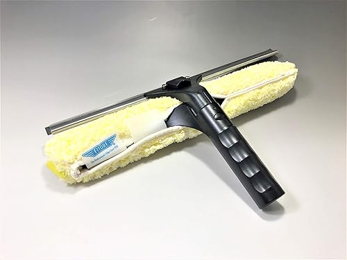 Ettore 71181 Professional Stainless Backflip Window Cleaning Combo Tool, 18-Inch
