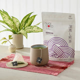 SUGIMOTO TEA Japanese Green Tea Sencha Fukamushi Tea Bags 20 Count