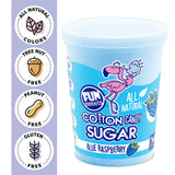 Fun Sweets Cotton Candy Sugar 3 Flavor Variety Pack - Cherry, Blue Raspberry & Watermelon - All Natural Flavors & Colors - Floss Sugar for Cotton