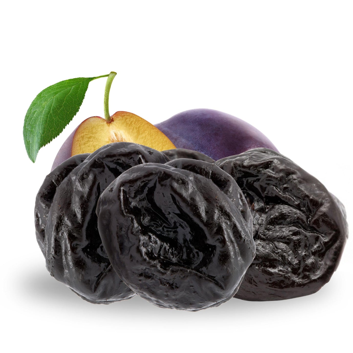 Dried Pitted Prunes Unsweetened by It's Delish, 1 Lb (16 Oz) Bag | Naturally Sweet, No Sugar Added, High Fiber Dried Fruit Snack | Healthy, Moist