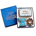 Hanukkah Cookie Gift Basket Hand Decorated Vanilla Sugar Cookies Gourmet Kosher Food Dessert Gift Box For Kids Adults Family Coworkers & Friends 3