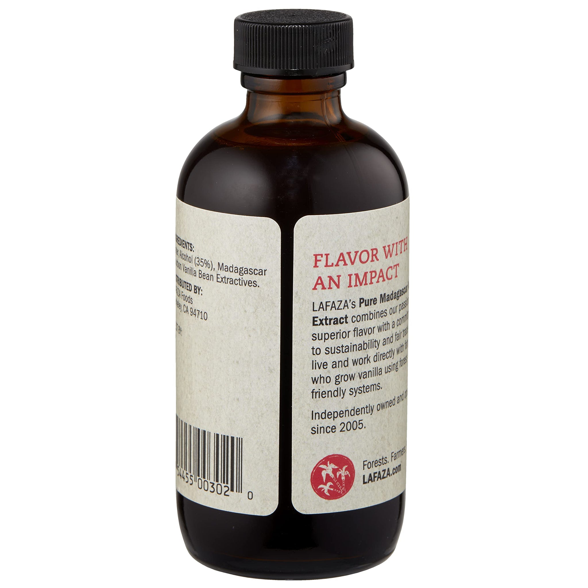 Lafaza Pure Madagascar Bourbon Vanilla Extract, All Natural, 4 oz