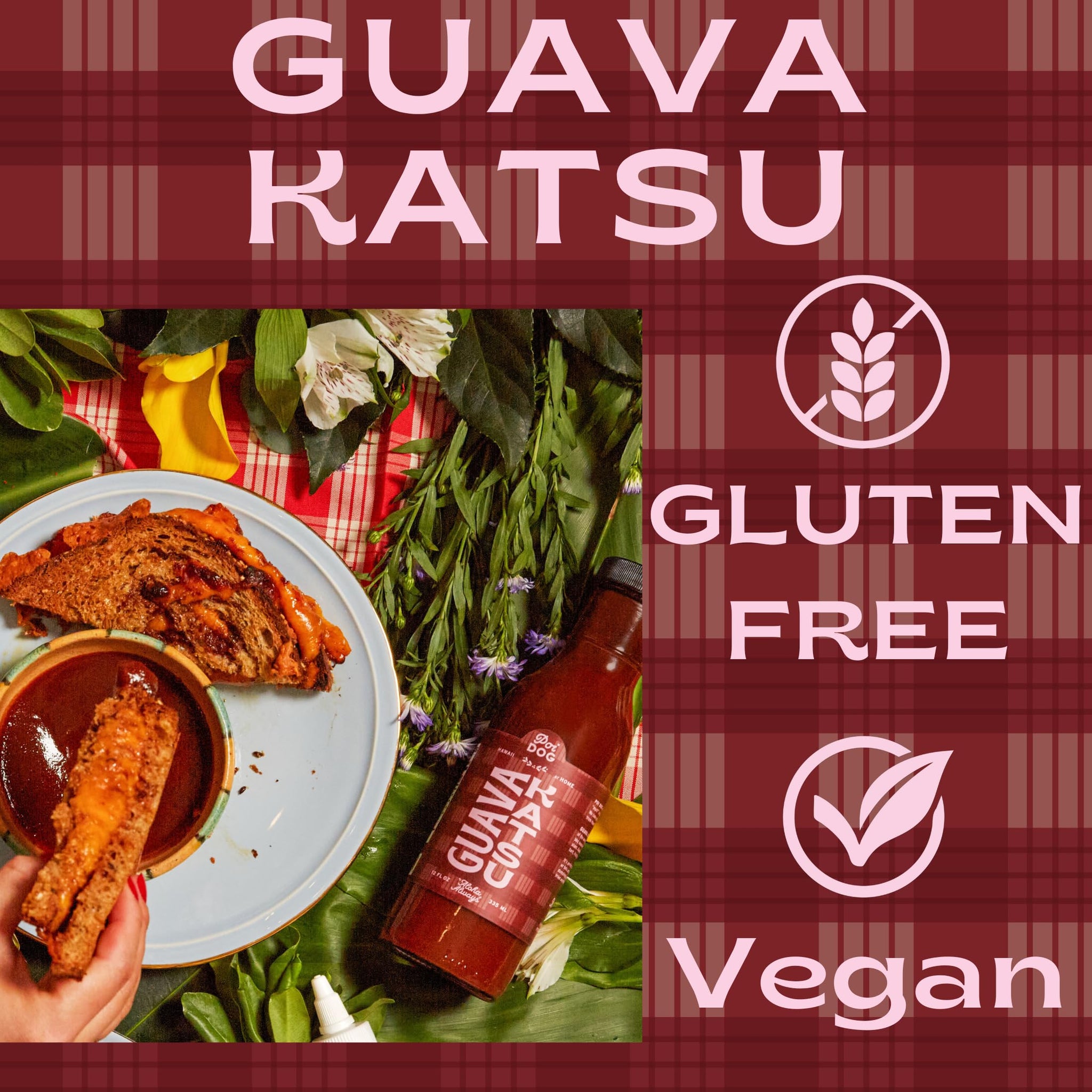 Poi Dog - Guava Katsu Sauce - Vegan & Gluten Free - 12oz Glass Bottle