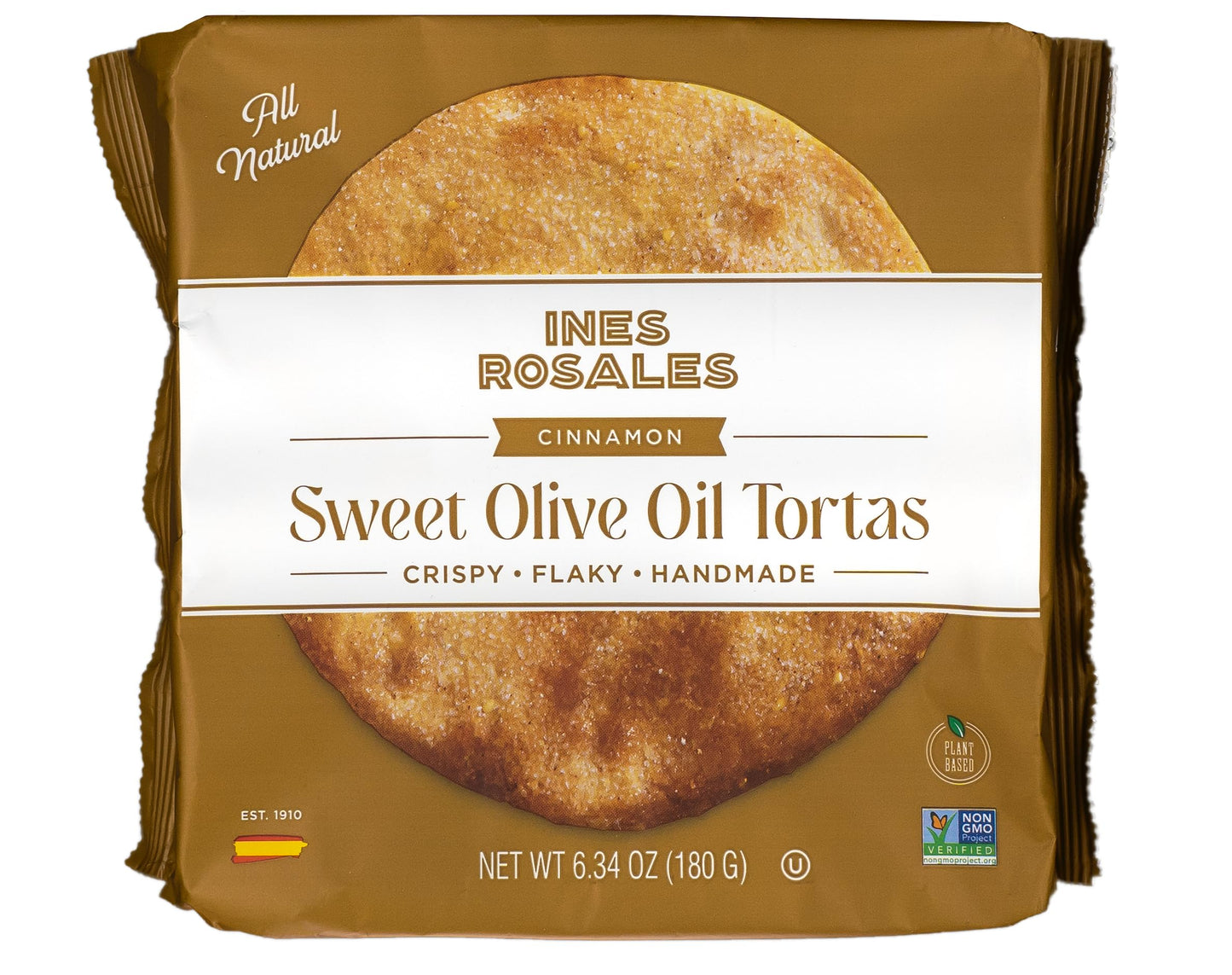 Ines Rosales Sweet Olive Oil Tortas, Cinnamon, 6.34 Ounce