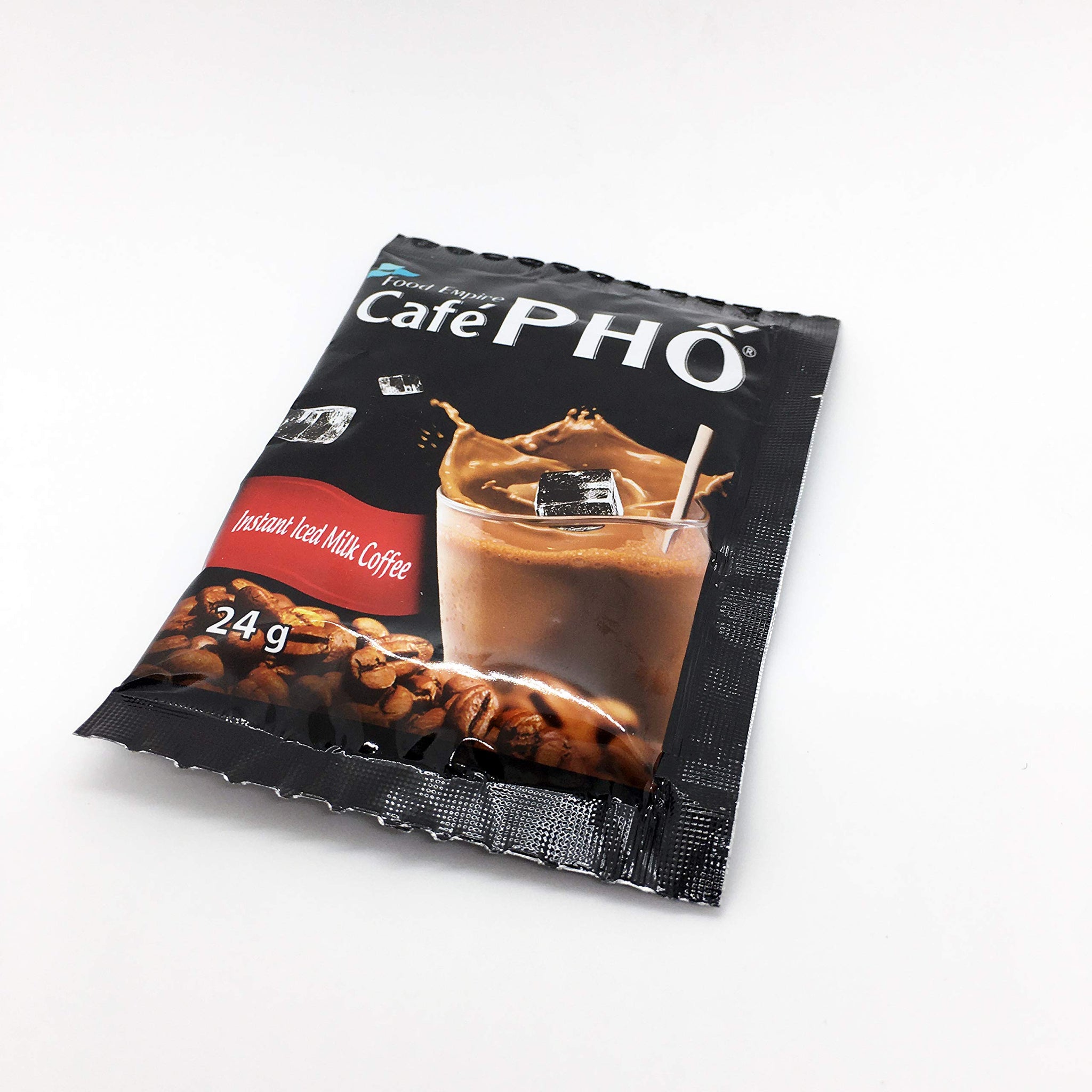 Vietnamese Instant Milk Coffee, Cafe Pho | Box of 9 Sachets | Roasted Ground Coffee Blend with Creamer and Sugar, Suitable for Most Coffee Brewing