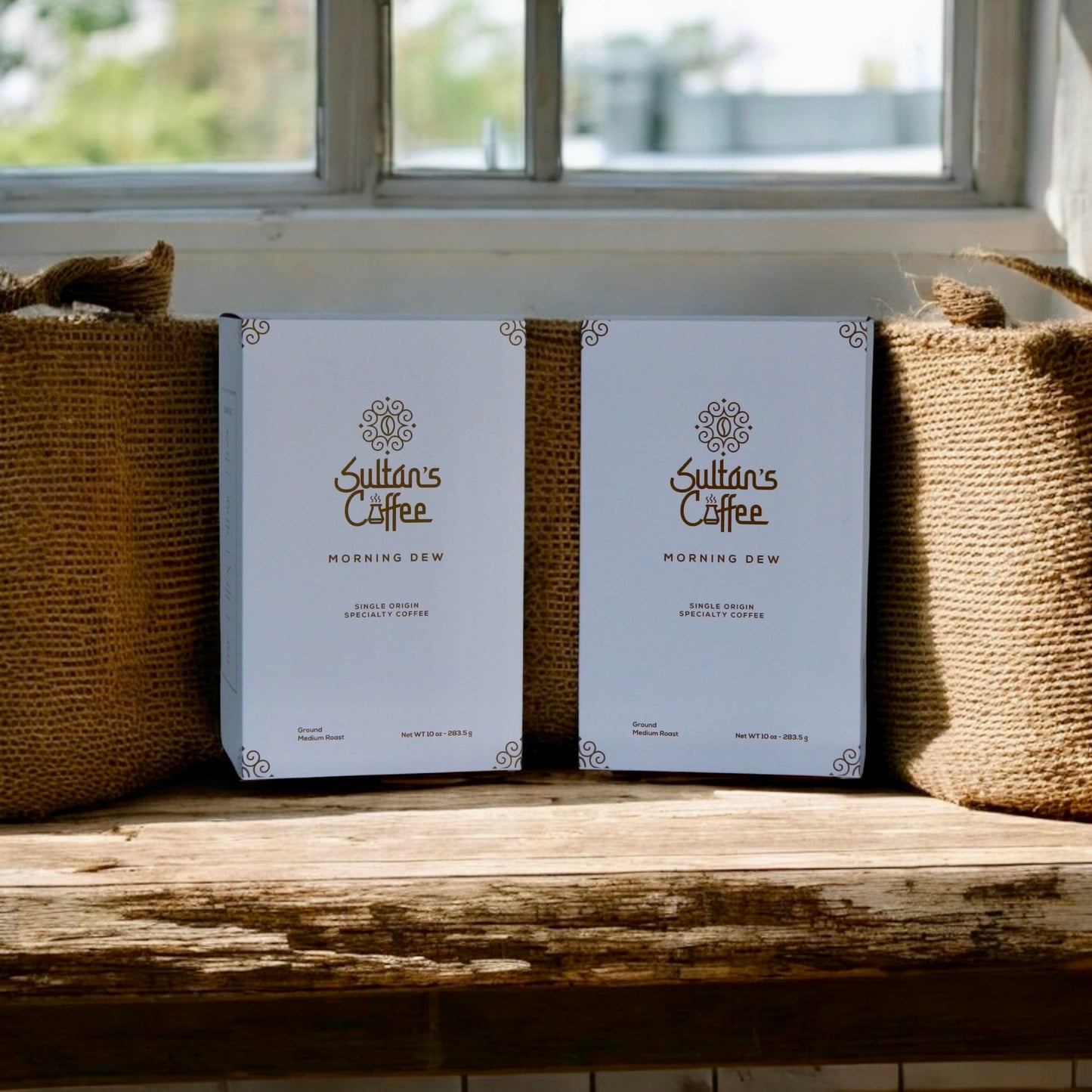 Sultan's Coffee Morning Dew Medium Roast ground - Red Bourbon, Single Origin El Salvador, Natural Process, Chocolate & Citrus Notes, 10 Ounces