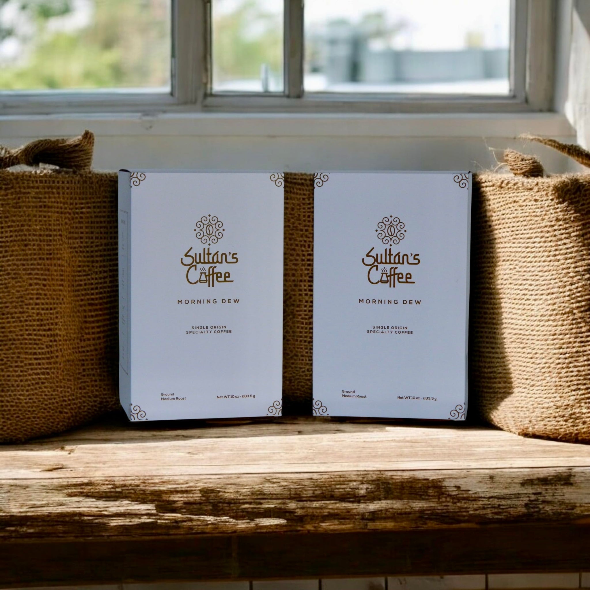 Sultan's Coffee Morning Dew Medium Roast ground - Red Bourbon, Single Origin El Salvador, Natural Process, Chocolate & Citrus Notes, 10 Ounces