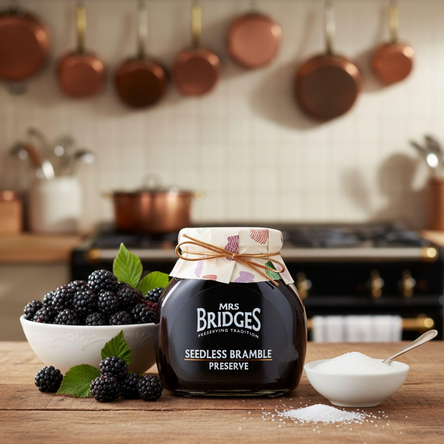 Mrs Bridges Seedless Bramble Preserve, Made in Scotland, 12oz Jar (Pack of 2)
