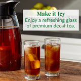 The Republic of Tea - Decaf Vanilla Almond Black Tea Tin, 50 Tea Bags, Environmentally- Friendly Decaffeinated Tea