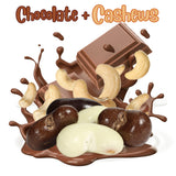 Gourmet Chocolate Covered Cashews Medley by Its Delish, 2 LBS Bulk Bag | Mix of Dark, Milk, and White Chocolate Coated Cashews - Chocolate Cashew Nuts