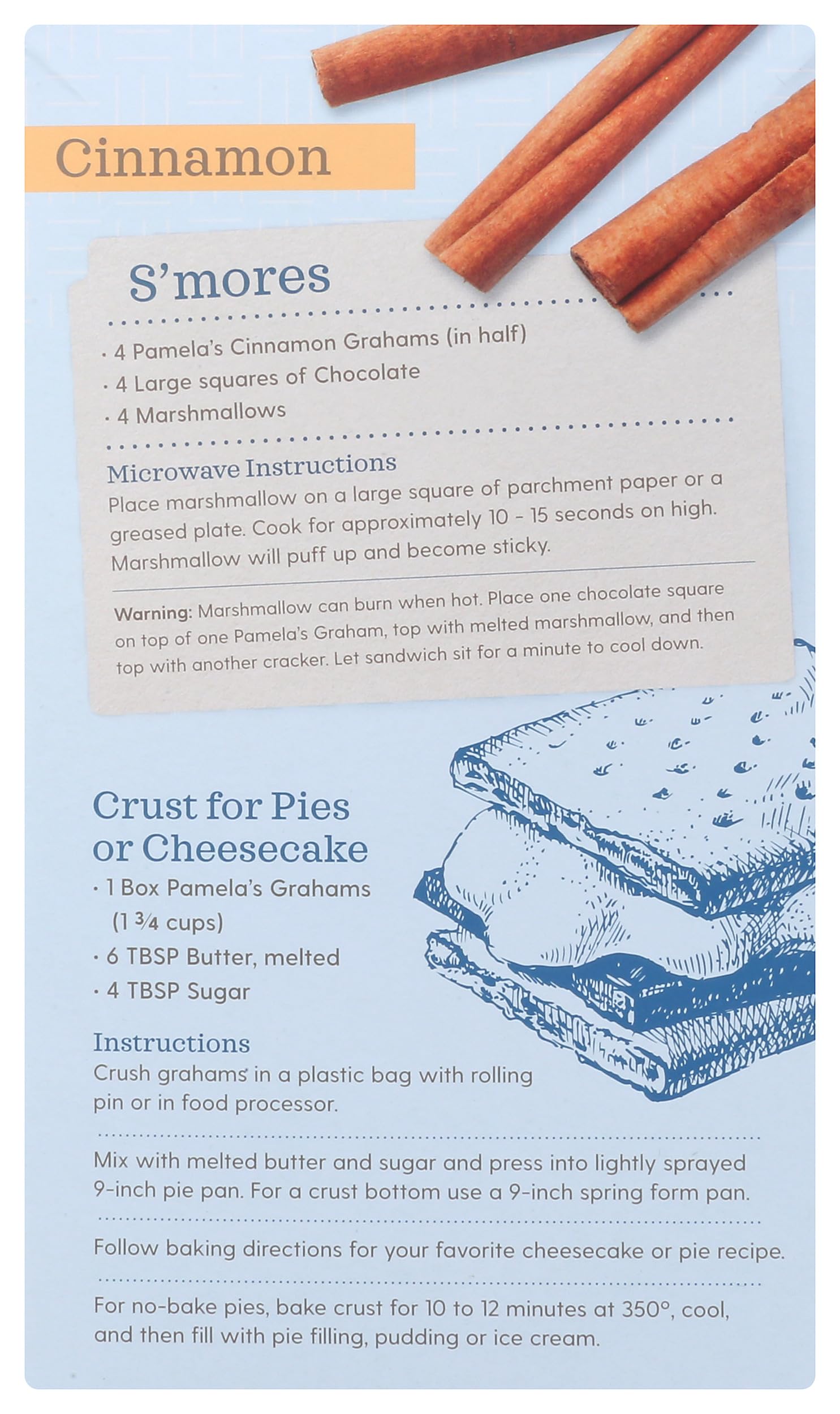 Pamela's Products Grahams Style Crackers Cinnamon, 7.5 Ounce