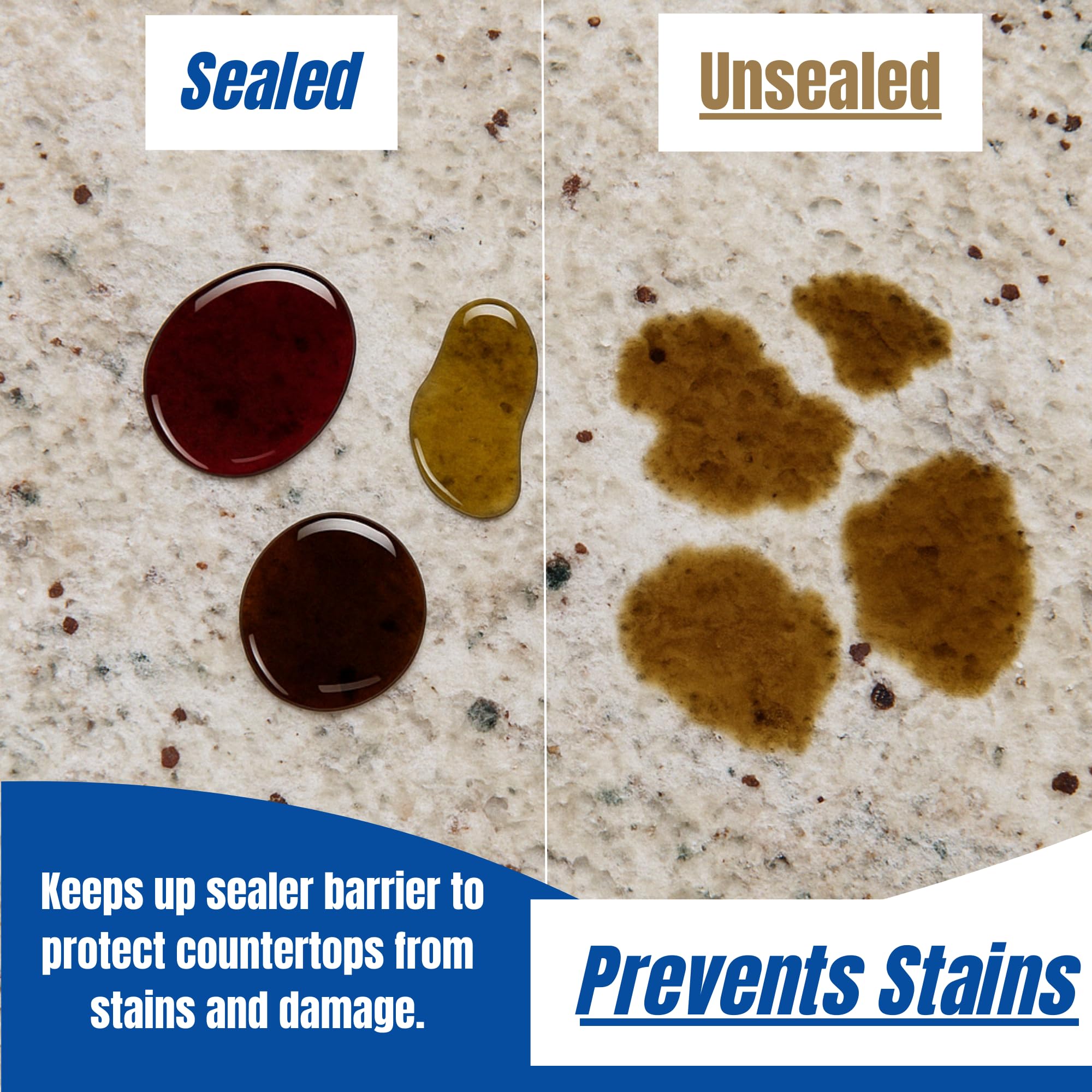 Black Diamond Stoneworks Granite Plus 2-in-1 Cleaner & Sealer, pH Neutral, Streak-Free Stone Cleaner for Granite, Marble, Quartz, Travertine