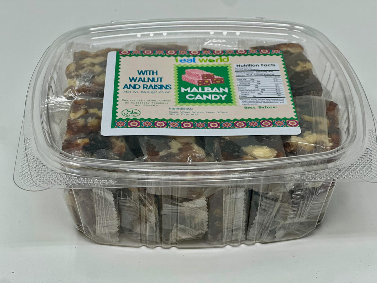 IEATWORLD Premium Malban & Nougat Candy Assortment - 12 Varieties of Nut & Fruit Flavors | Authentic Middle Eastern Halal Sweets, Perfect for Gifting