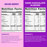 Magic Spoon High Protein Granola Low Sugar - 2 Pack: Mixed Berry & Dark Chocolate Almond - Low Carb Sugar Free Protein Snacks & Breakfast Food - Grain