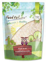 Food to Live Thai Hom Mali Jasmine White Rice, 1 Pound Naturally Fragrant Long-Grain Rice, Flavorful, Raw, Vegan, Bulk. Slightly Sticky Texture. Great for Asian, Indian, and Middle Eastern Cuisines
