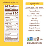 Simple Mills Almond Flour Crackers, Family Size, Rosemary & Sea Salt - Gluten Free, Vegan, Healthy Snacks, 7 Ounce (Pack of 2)