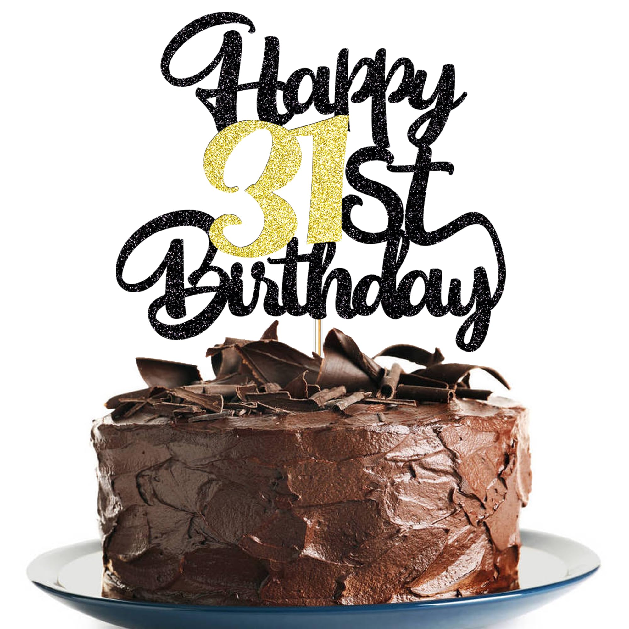 31st Happy Birthday cake topper happy birthday cake decoration 31st birthday party decoration gift plugin