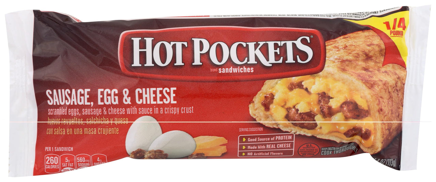 Hot Pocket Sausage Egg Cheese 4oz