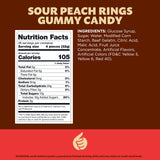 Peach Rings Gummy Candy | 2-Pound Bag | Sweet and Sour Candy | Peach Gummies for Snacking, Dessert Topping, Parties & Buffet Tables | Classic Gummy