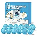 12 Pack Pet Hair Remover for Laundry, Reusable Dog & Cat Hair Catcher, Washer & Dryer Safe Laundry Balls, Anti-Tangle Design, Helps Remove Lint & Fur