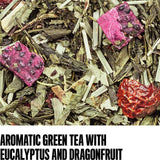 August Uncommon Tropic of Capricorn Green Tea - Handcrafted Loose Leaf Sencha - Refreshing Drink with Sweet Dragonfruit Tea & Melon Notes in a