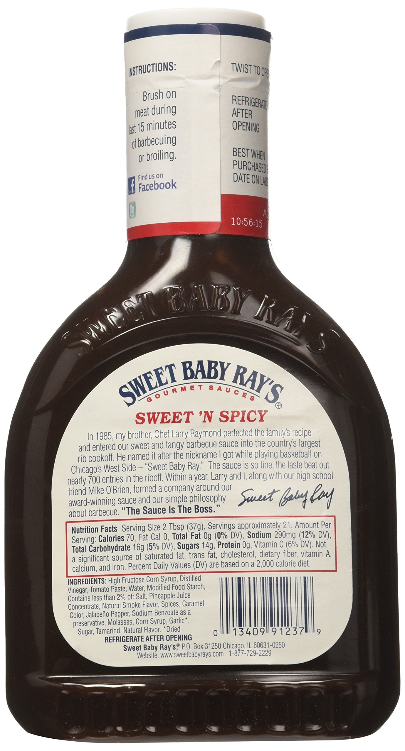 Sweet Baby Ray's Sweet 'n Spicy Barbecue Sauce 28 Ounce (2 pack)
