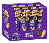 Granuts Peanuts and Raisins, Classic Snack Mix, 1.41 oz (Pack of 12)
