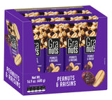 Granuts Peanuts and Raisins, Classic Snack Mix, 1.41 oz (Pack of 12)