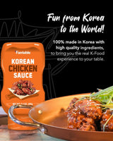 Funtable Delicious Korean Chicken Sauce (13.4 oz, Pack of 1) - Authentic Korean Flavor, Sticky & Tangy Sauce. Ideal for Fried Chicken, Nuggets